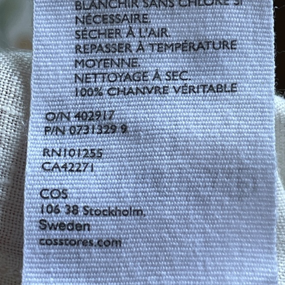 COS boatneck hemp top sz6 - Picture 6 of 11